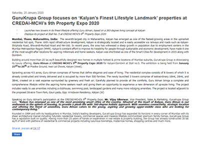 Gurukrupa Group Kalyans Properties Credai MCHI 9th Property Expo