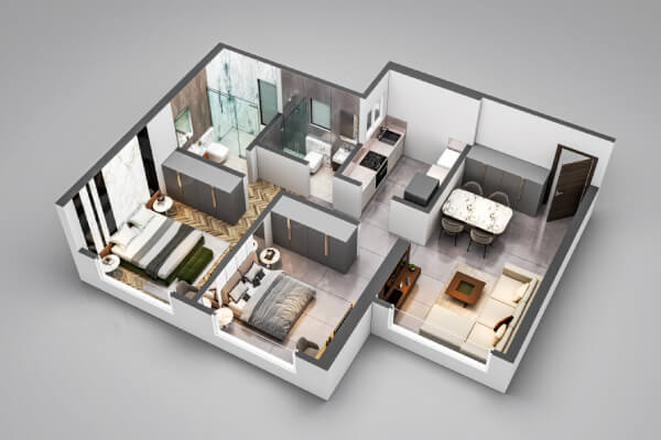 Marina Enclave Towers Q and R - Floor Plan