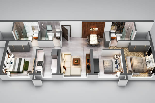 Marina Enclave Towers Q and R - Floor Plan