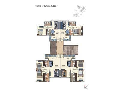 Ongoing Project Kanakia Rainforest Andheri Floor Plan