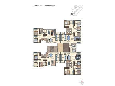 Ongoing Project Kanakia Rainforest Andheri Floor Plan
