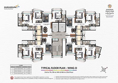 Marina Enclave Towers O and P - Floor Plan