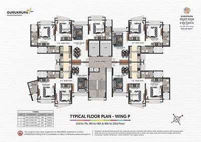 Marina Enclave Towers O and P - Floor Plan